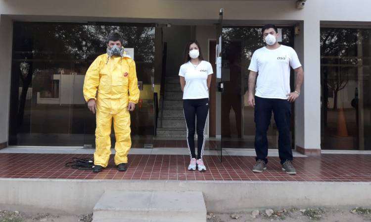 SE REALIZÓ UNA DESINFECCIÓN COMPLETA DEL EDIFICIO MUNICIPAL