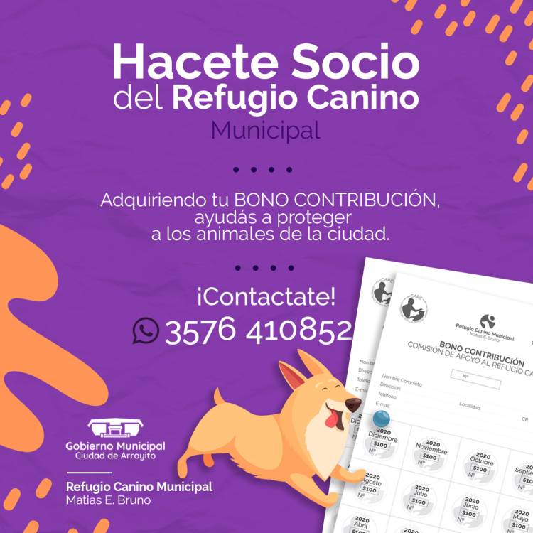 HACETE SOCIO DEL REFUGIO CANINO MUNICIPAL