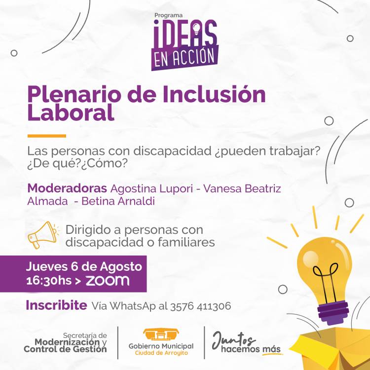 SE VIENE EL SEGUNDO SEMINARIO DE INCLUSIÓN LABORAL DE PERSONAS CON DISCAPACIDAD