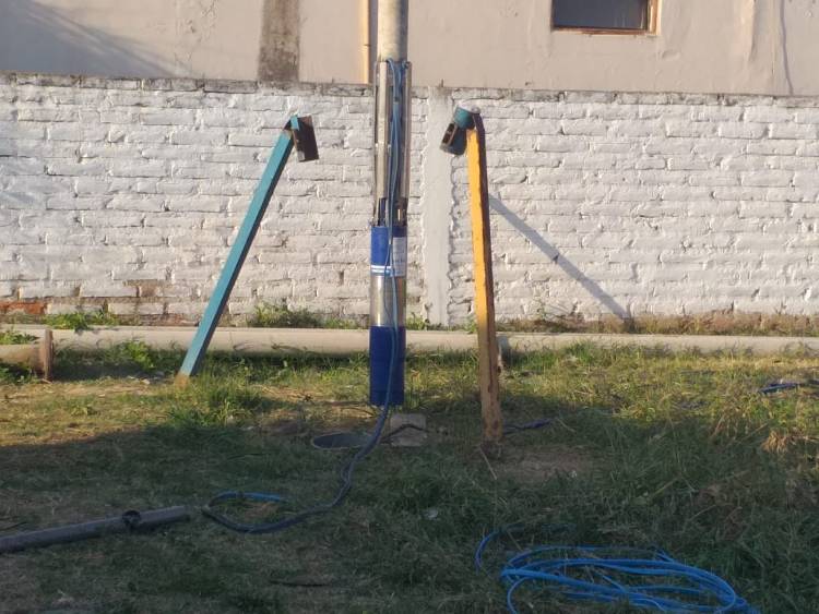 NUEVA BOMBA EN EL POZO DE AGUA DE RIEGO DE SECTOR SUR