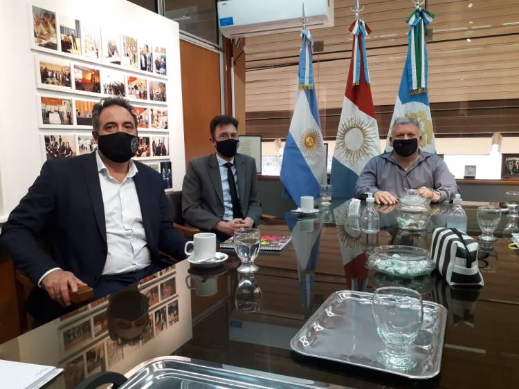 REUNIÓN DEL INTENDENTE GUSTAVO BENEDETTI CON EL JUEZ DE 1° INSTANCIA MARTÍNEZ DEMO