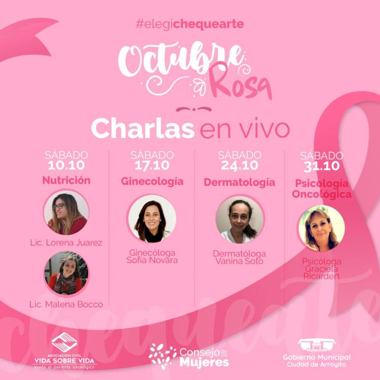#ELEGÍCHEQUEARTE: PRÓXIMAS CHARLAS ONLINE DE PREVENCIÓN DE CÁNCER DE MAMA