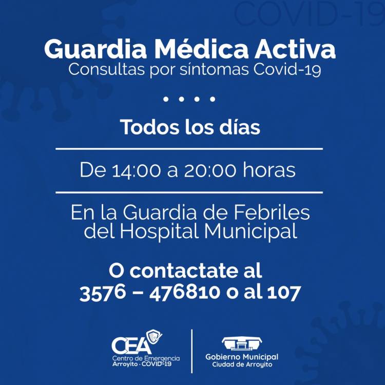 LA GUARDIA ACTIVA DE COVID-19 ATIENDE TODOS LOS DÍAS EN EL HOSPITAL