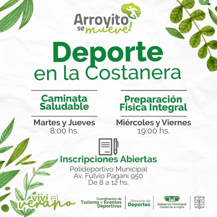 ARROYITO SE MUEVE: ACTIVIDAD FÍSICA EN LA COSTANERA