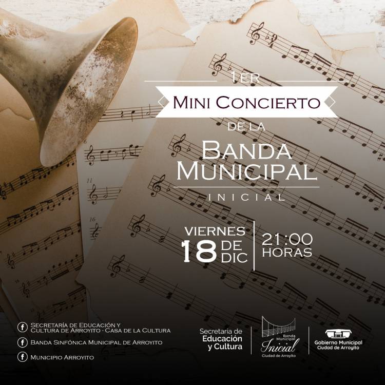 PRIMER MINI CONCIERTO VIRTUAL DE LA BANDA MUNICIPAL INICIAL