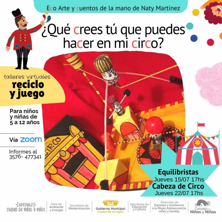 VACACIONES DE INVIERNO ¡TALLER DE ARTE Y RECICLADO PARA NIÑOS Y NIÑAS!