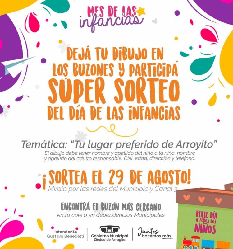 ARROYITO SE PREPARA PARA EL MES DE LAS INFANCIAS