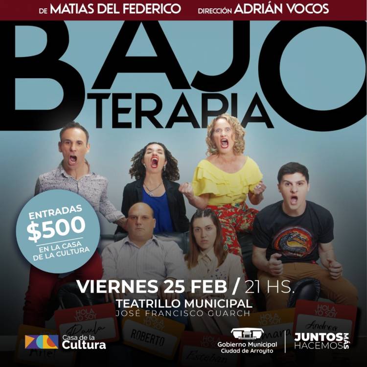 LLEGA A ARROYITO LA OBRA DE TEATRO «BAJO TERAPIA»