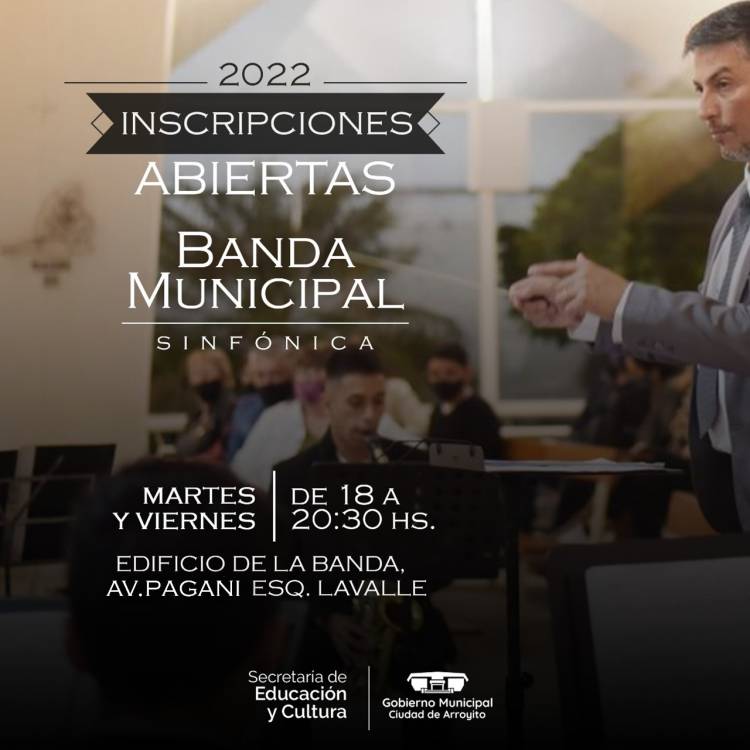 INSCRIPCIONES ABIERTAS PARA LA BANDA MUNICIPAL SINFÓNICA