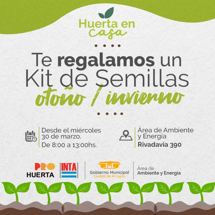 KITS DE SEMILLAS GRATIS PARA LA TEMPORADA OTOÑO-INVIERNO 2022