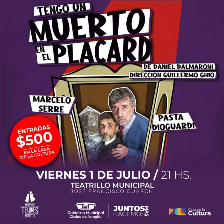 NUEVA OBRA DE TEATRO: TENGO UN MUERTO EN EL PLACARD