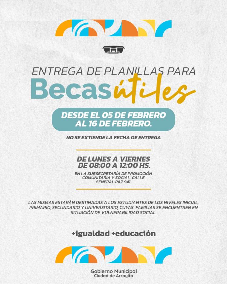 ENTREGA DE PLANILLAS DE «BECAS ÚTILES»