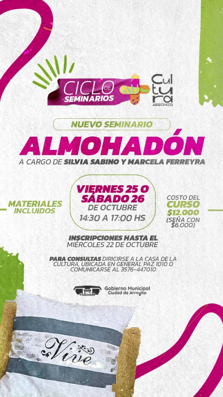 Continúa el Ciclo de Seminarios Intensivos: Súmate a una nueva propuesta «Almohadón»