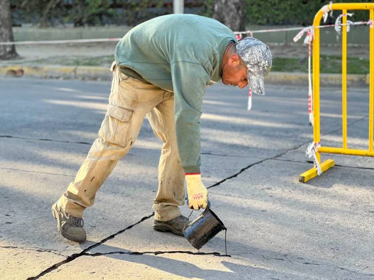 Continúa el mejoramiento de calles en la ciudad